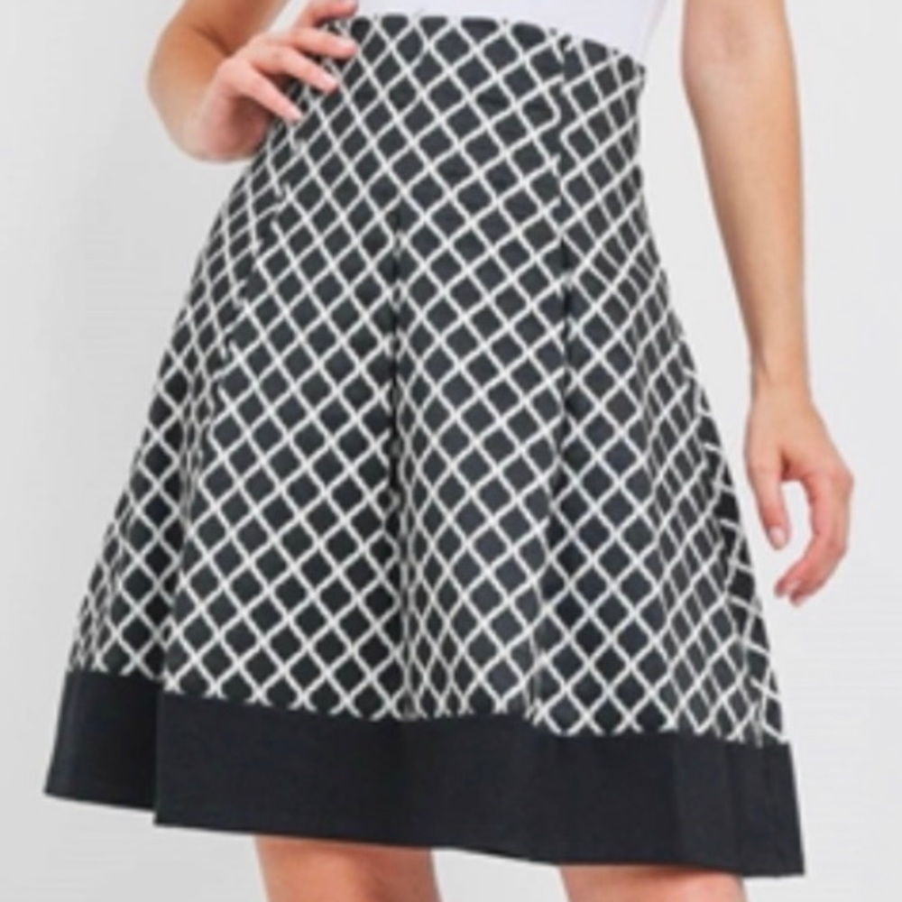 Classic Black and White Skirt